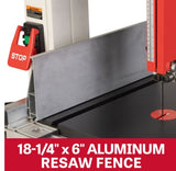 JET JWBS-14SFX-BLK Black 230V Single Phase 14” Vertical Bandsaw with 21”x17” Table JT1-1371