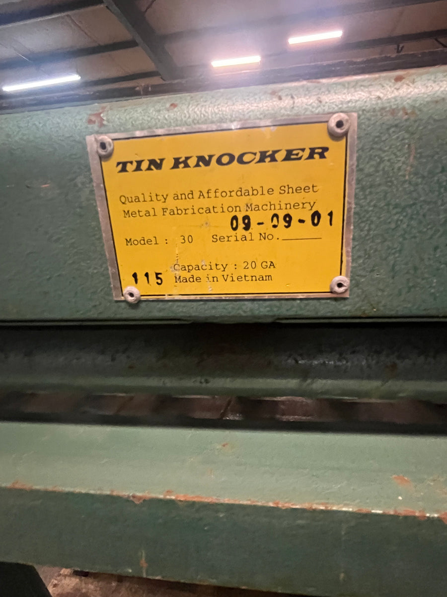 Used Tin Knocker NO. 30 Cleat Bender Batavia Machinery, Inc
