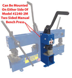 MITTLER BROS. SMALL MANUAL ARBOR PRESS FOR METAL FABRICATION