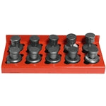Edwards 10 Piece Round Punch & Die Set with Punch & Die Tray