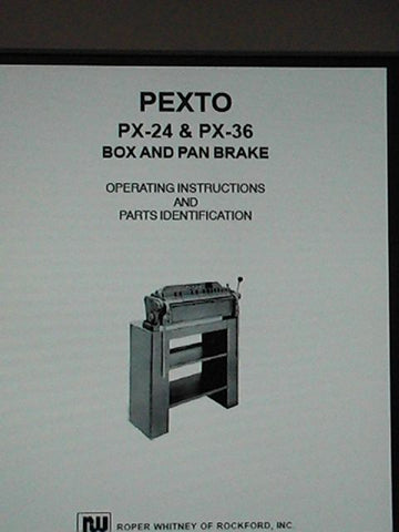 PEXTO PX-24 & PX-36 BOX AND PAN BRAKE