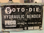 Used Roto-Die Model 10 Hydraulic Press Brake Bender 10' x 16 GA