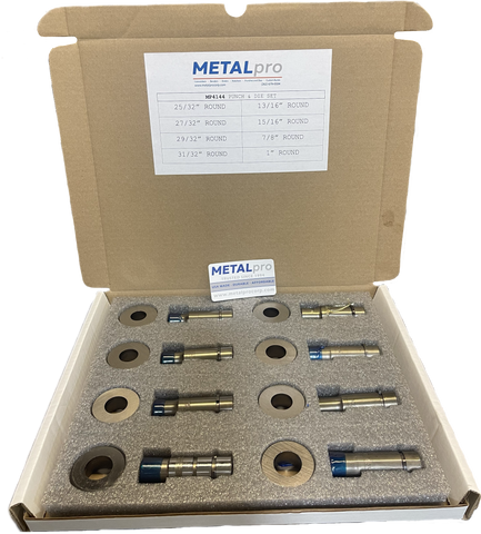 METALpro MP4144 – 8 Piece Punch and Die Set