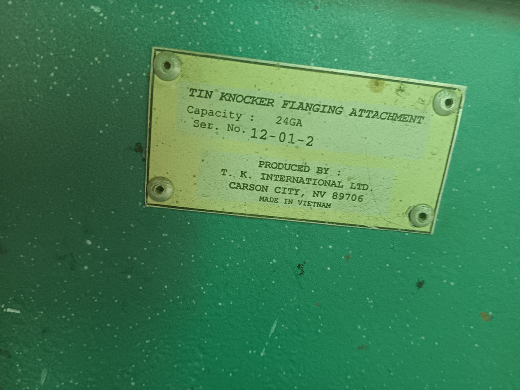 Used Tin Knocker Pittsburgh Rollformer Batavia Machinery, Inc