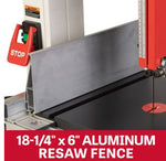 JET JWBS-14SFX-BLK Black 230V Single Phase 14” Vertical Bandsaw with 21”x17” Table JT1-1371