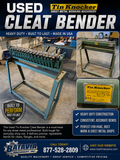 Used Tin Knocker Model No. 30 Cleat Bender W/ Stand