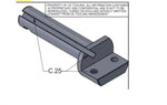 Rotex Upper Shear Blade holder only with bolt no shear blade