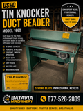 Used Tin Knocker Duct Beader Mdl 1660