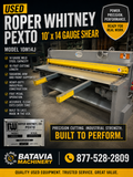 Used Roper Whitney Pexto 10 X 14 Gauge Shear 10M14J