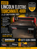 Used Lincoln Electric Torchmate 4800 (4' x 8' CNC plasma table)