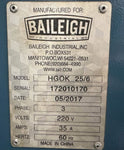Used Baileigh Heavy Duty Hydraulic Shear - SH-70250-HD
