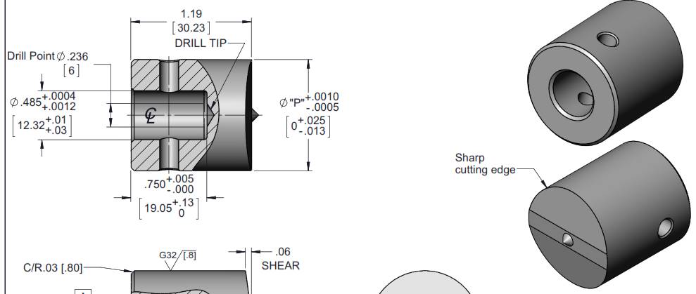 Rotex Insert Colors Rotex Punch Insert 3/4 – Batavia Machinery, Inc