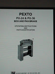 PEXTO PX-24 & PX-36 BOX AND PAN BRAKE