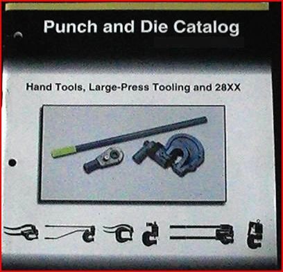 PEXTO PUNCH AND DIE CATALOG W/ PRICES